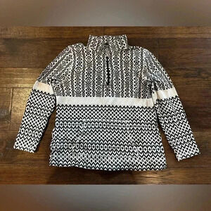 Talbots Fairaisle 1/2 Zip Pullover - size Large Petite